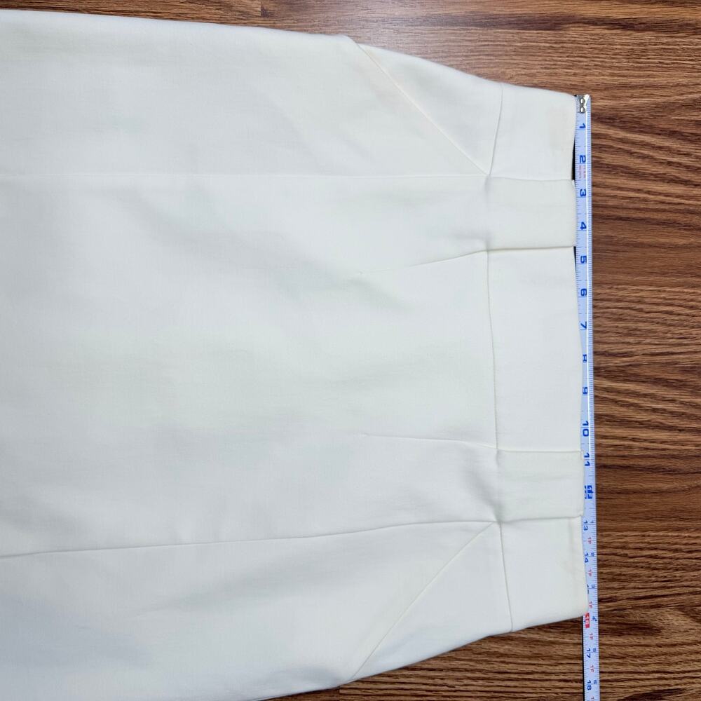 Archival Gucci 2007 Cream High-Waist Tailored Pencil Skirt IT 46 / US 10 Capsule - Picture 6 of 10